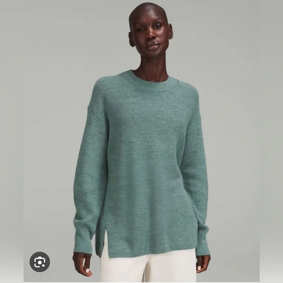Lululemon Merino blend sweater - tidewater teal size 2z - Picture 1 of 4